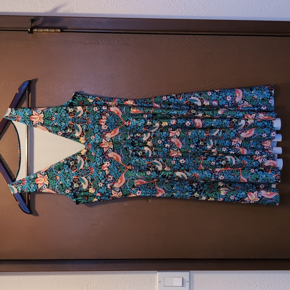 Blackmilk Strawberry Thief marilyn dress